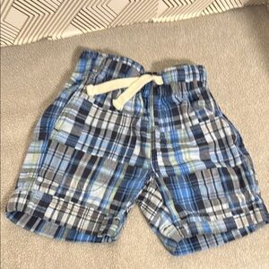 Crewcuts shorts size 3 Blue plaid Casual Shorts 100% cotton boy‎ plaid shorts